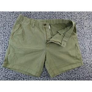 Bearbottom Clothing Olive Green Cargo Shorts Mens XL 7 Inch Inseam Elastic Waist